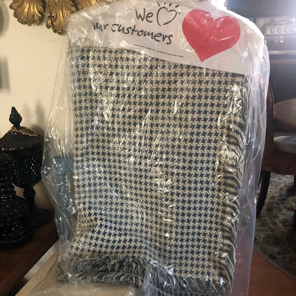 Vintage Bed Coverlet Throw Blanket